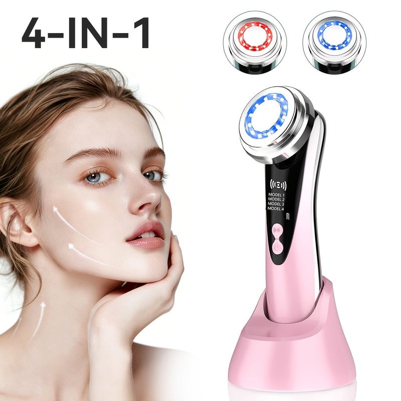 Golden 4 Mode Electric Facial And Neck Massager For Women Home Skin Care - Image 1