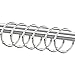 TCMAO TCMAO Shower Curtain Hooks, Rustproof Decorative Shower Curtain Rings Metal Round Shower Hooks for Bathroom Shower Rod, - Image 2