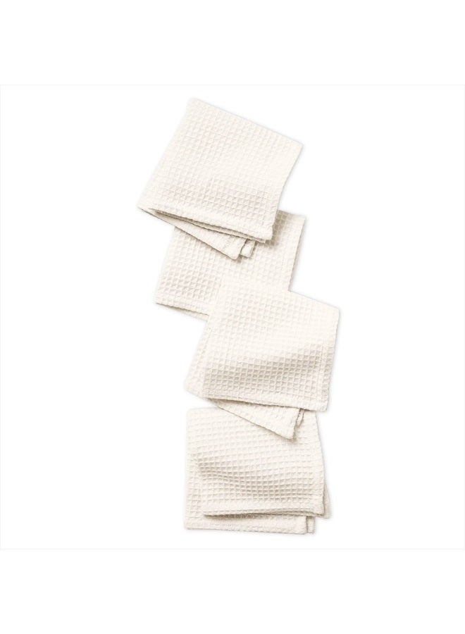 Encasa XO Quick Drying Kitchen Dish Towels Pack of 12 - Cotton - 12x12 in | Ultra Soft & Highly Absorbent Kitchen Hand Dish Cloths For Dishes & Wiping Down Countertops, Appliances And Spills - Natural - Image 2