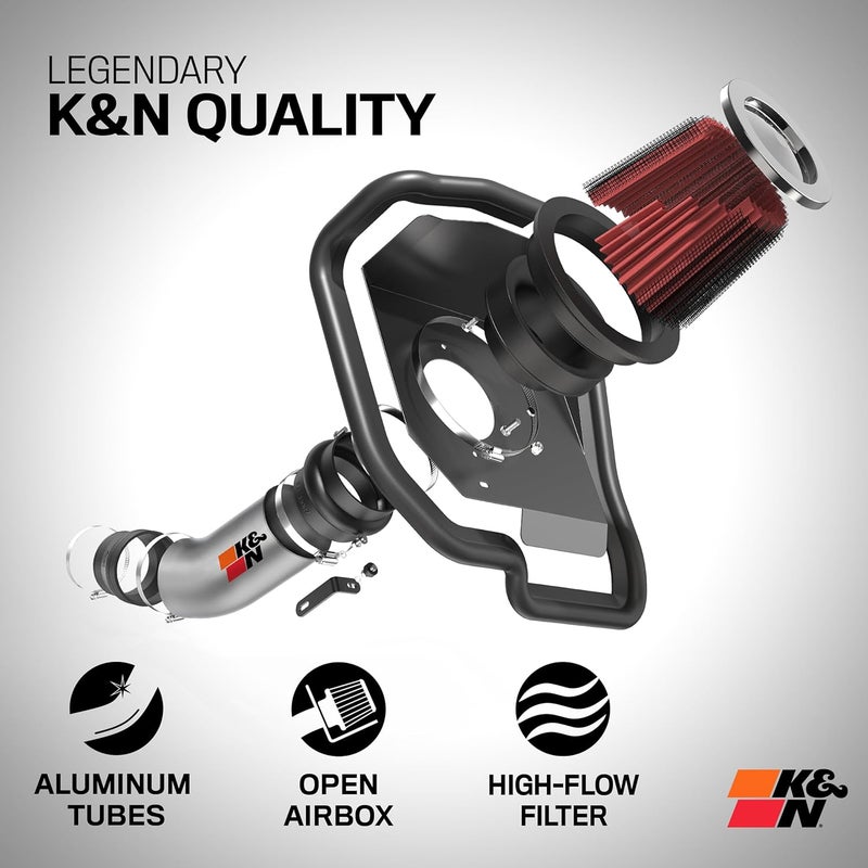K&N Cold Air Intake Kit for 2005-2019 Dodge/Chrysler V8 Engines - Increases Horsepower up to 12HP - Image 2
