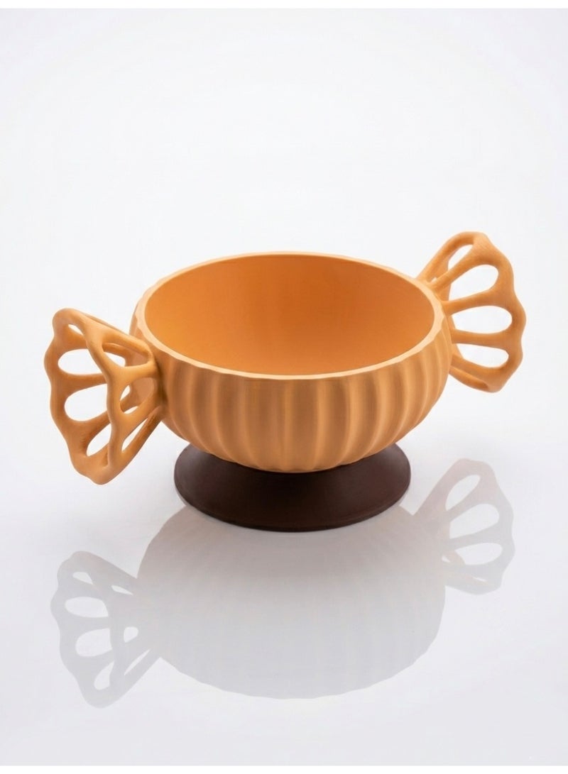 3D BROTHERS Candy-Shaped Serving Bowl with Stable Base – Elegant Single Piece - Image 3