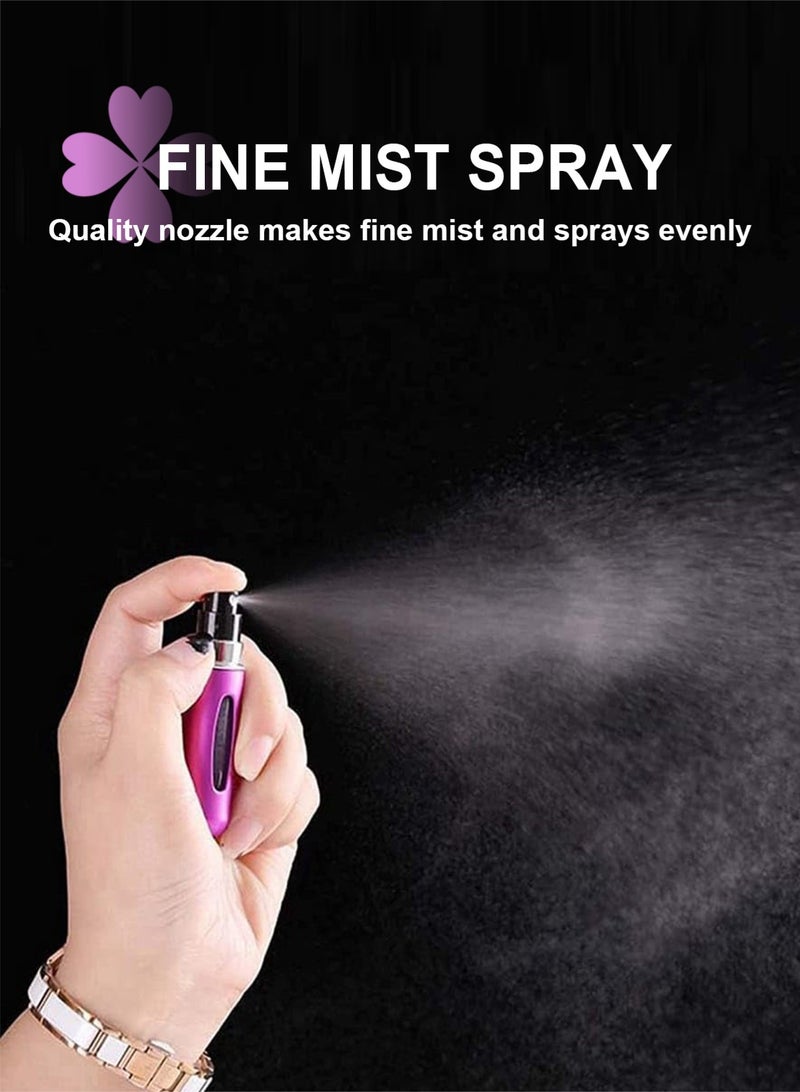 هومار كيت بخاخ عطر قابل لإعادة التعبئة، 10 قطع، زجاجة سفر صغيرة، بخاخ عطر محمول، عبوة عطر فارغة للاستخدام بعد الحلاقة، العطلات والسهرات - Image 5