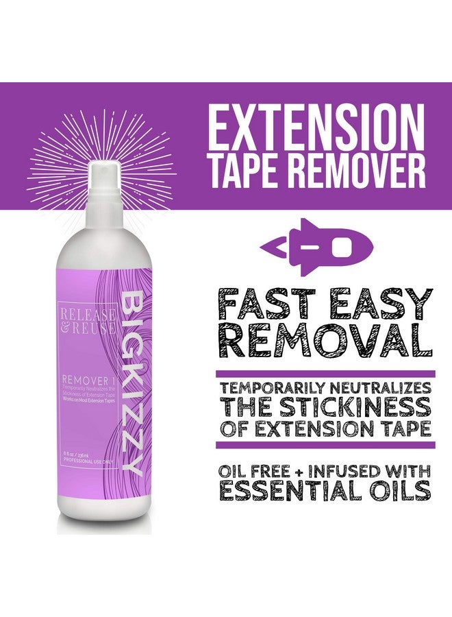 Big Kizzy Remover 1 Release & Reuse Tape Hair Extension Remover + Double Sided Regular Hold Hair Extension Tape 4Cm X .8Cm Fits Most - Image 3