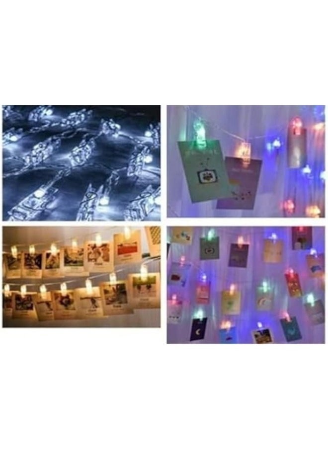 Happy Home 24 Pieces Mini Clear Clips for Hanging Paper, Photos, Clothes or Decor  - Image 4