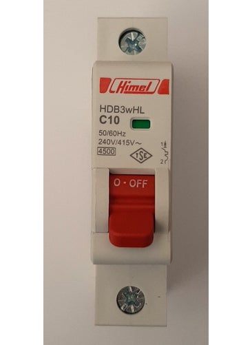 Himel 1X10A Type C 4.5ka Auto FUSE-HDB3WHL1C10 