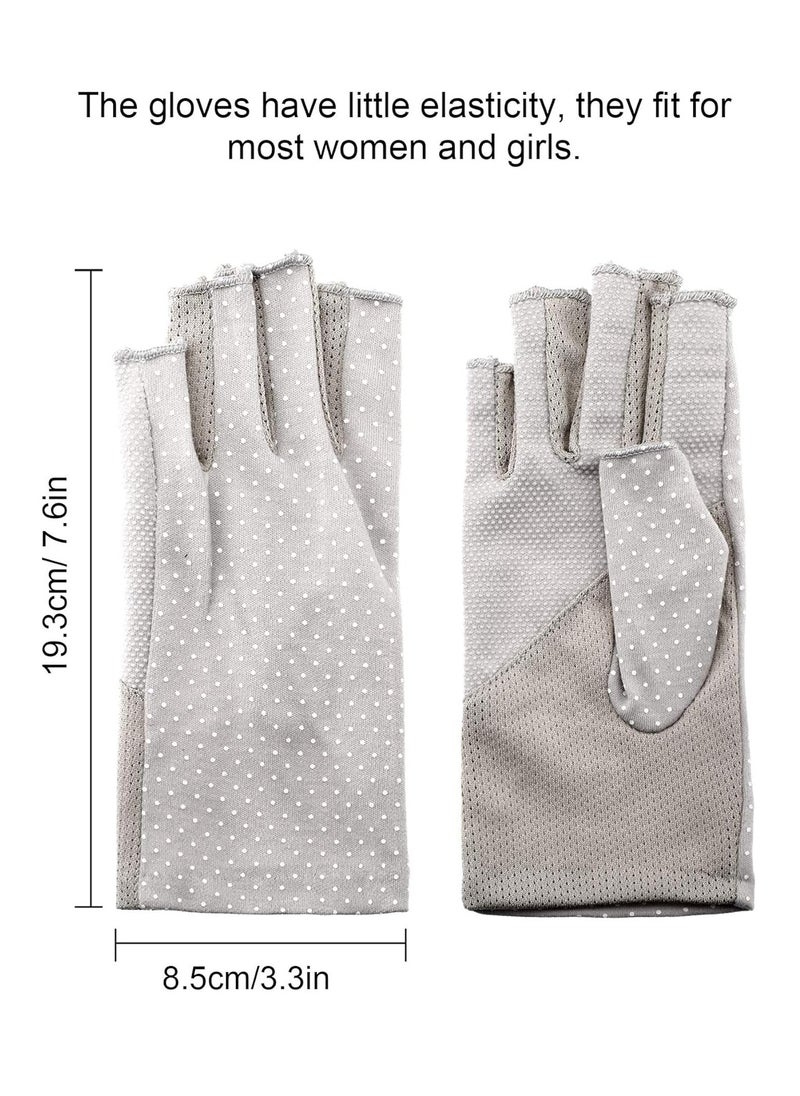 MahMir® UV Protection Driving Gloves Fingerless Gloves Non Slip Summer Outdoor Gloves for Women and Girls (Grey) - pzsku/Z78DC3F71F3735264185FZ/45/_/1716818130/035034fc-8fea-44ce-bb52-26fcd126bd38