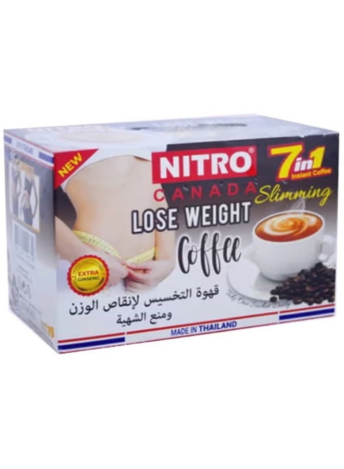 NITRO CANADA 7 In 1 Coffee Slimming Lose Weight 12 Sachets