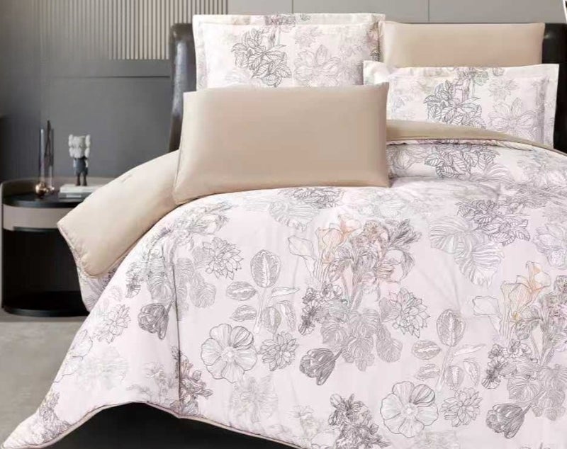 Luxury microfiber double bed set — 6 pieces in perfect sizes: Bedspread 240x260cm, Fitted sheet 200x200cm, Pillowcases 50x75cm, Cushions 45x45cm - Image 2
