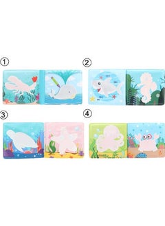 Generic A baby bath book that changes color in water with a  single teething toy shaped like sea animals for added fun and enjoyment!  - Image 3