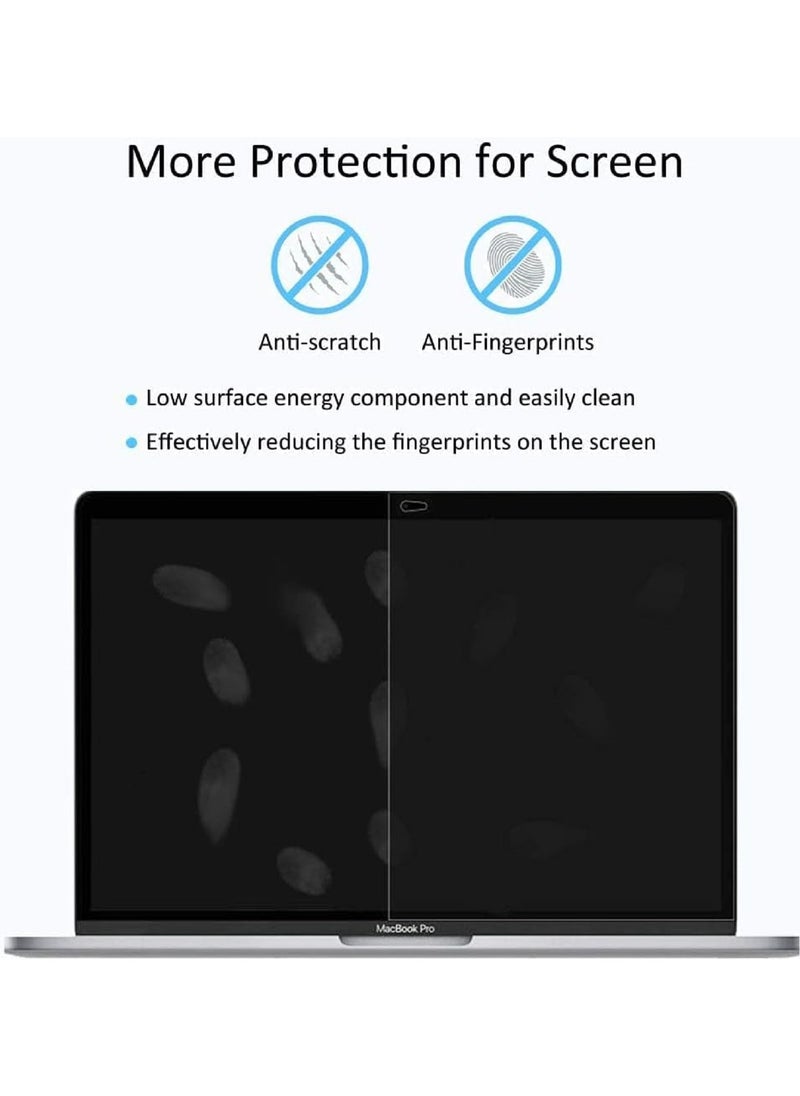 Mufaens - Screen Protector Compatible with New MacBook Pro 13-Inch with/without Touch Bar Models:-A2289/A2251/A2159/A1706/A1708, & Compatible with New MacBook Air 13-Inch With Retina Display & Touch ID Models:- A2338 M2/ A2337 M1, A2179/A1932, Clear - Image 1