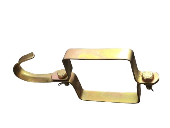 FTE Square Ceiling Fan Clamp for hook Heavy Duty Steel Clamp with Special Nut Bolt Locking Pins Fan to Ceiling Hook Attachment Clamp Heavy Clamp - Image 1
