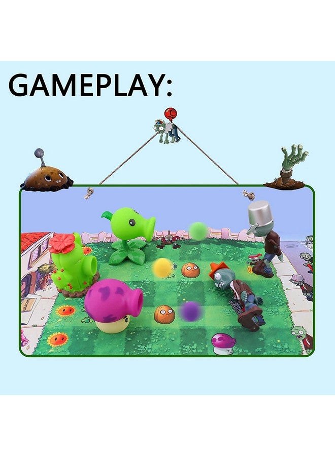 Maikerry 5 PCS PVZ 2 Series Toys Doll Characters Soft Vinyl Hard Plastic can Launch Figures,Great Gifts for Kids and Fans,Birthday and Christmas Party - Image 3