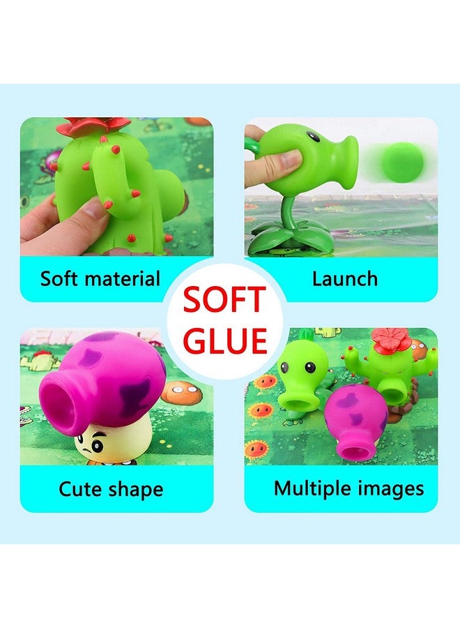 Maikerry 5 PCS PVZ 2 Series Toys Doll Characters Soft Vinyl Hard Plastic can Launch Figures,Great Gifts for Kids and Fans,Birthday and Christmas Party - Image 2