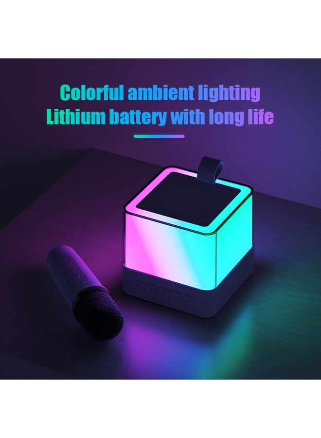 نيوترل K18 مايكروفون لاسلكي بلوتوث سماعات منزلية أضواء ملونة جو عائلي كاريوكي متكامل كيجي باو - Image 3