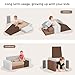 BanaSuper 7Piece Kids Climbing Foam Blocks Playset  Foldable Convertible Climber into Sofa  Play Couch for Toddlers  Soft Climbing Foam Toys for Creative Boys  Girls - Image 4