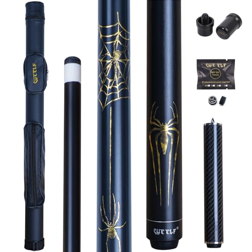 CUEELF Pool Cue Stick Spider Professional Billiard Pool Cue Stick Low Deflection Pool Stick with Case - Image 1