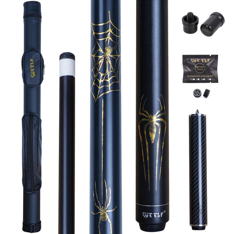 CUEELF Pool Cue Stick Spider Professional Billiard Pool Cue Stick Low Deflection Pool Stick with Case - Image 2