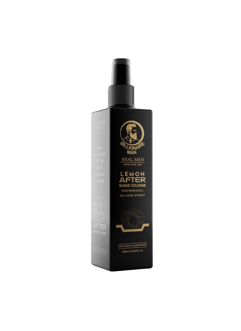 Billionaire Man  - Billionaire Man Lemon After Shave Cologne 250ml - Image 1