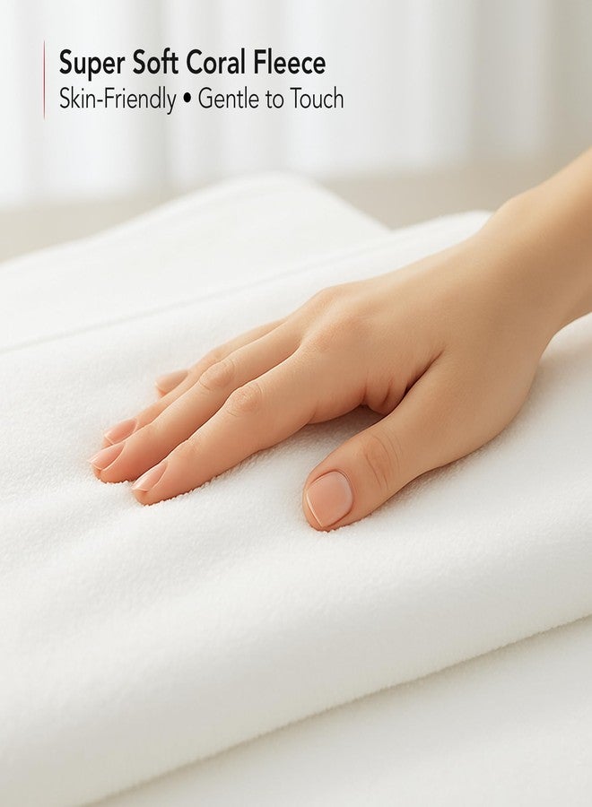 OVENTE 6 Piece Ultra Soft Bath Towels, Highly Absorbent, Quick Dry and Plush Shower Towels, Classic Luxury Bathroom Towel Set Includes 2 Bath Towels, 2 Hand Towels and 2 Washcloths, White BTF01006W - Image 3