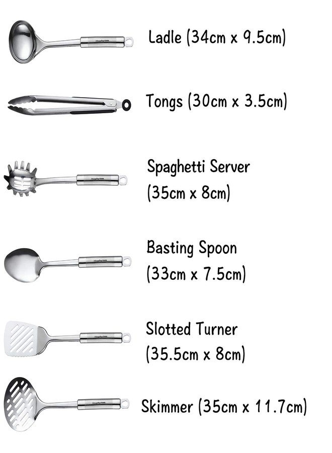 Maphyton Cooking Utensil Set, 11 PCS Stainless Steel Kitchen Utensil Set, Nonstick Kitchen Gadgets Cookware Set with Spatula - Image 2