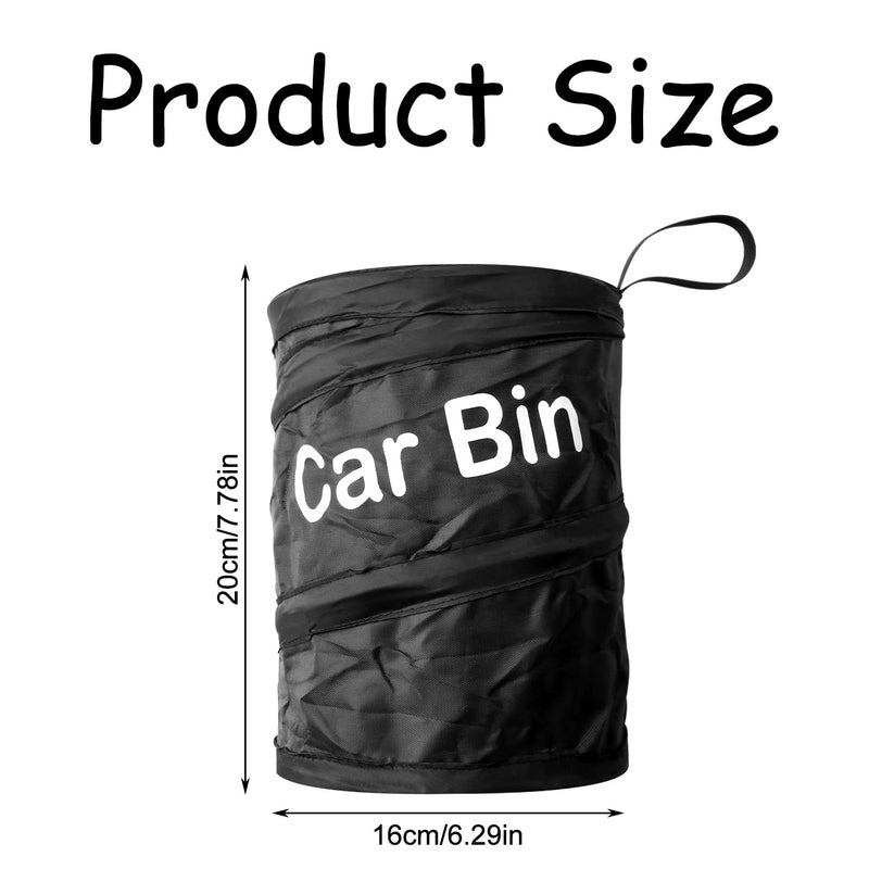 Tabanzhe Portable Collapsible Car Rubbish Storage Bin - Waterproof Leak-Proof Trash Can - Image 2