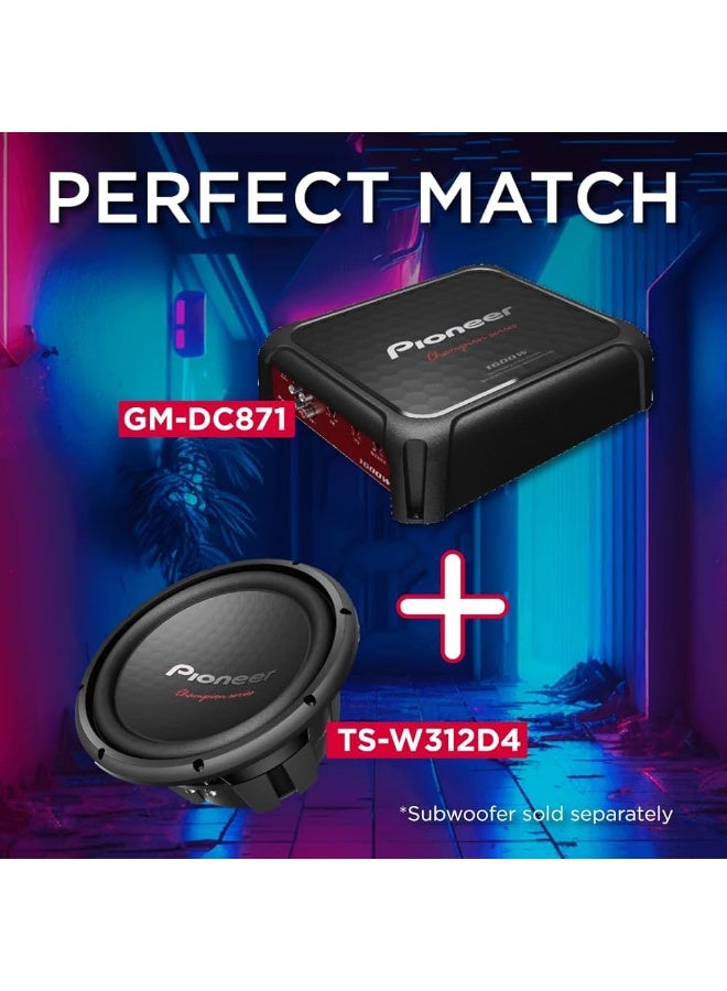 Pioneer GM-DC871 1600W Max/500W RMS Champion Series Class-D Mono-Channel Amplifier - Image 3