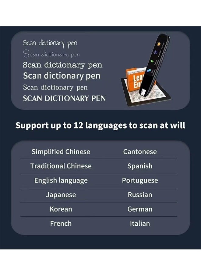 In Air - Scanning Translation Pen, OCR Digital Pen Scanner, 112 Languages Translation Device Dyslexia Reading Tool, for Meetings Learning Travelling, Book Reader, Dictionary Pen, Exam Reader Pen - Image 1