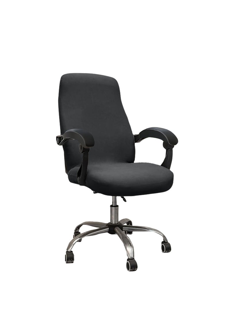 DUNISO Computer Office Chair Covers, Universal  Removable Computer Chairs Cover Stretch Rotating Mid Back Chair Slipcovers Cover Washable Seat Cushion Protectors For Office Computer Chairs  - Image 5