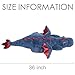 ARELUX Large 36in Cute Dragon Stuffed Animals Plush Toy Soft Blue Pterosaur Plushie Giant Fuzzy Dinosaur Pillow Plushies with Wings Cuddly for Friends Family Member - Image 4