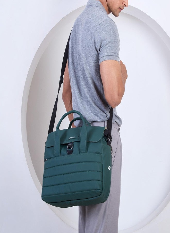 THE ASSEMBLY Laptop Bag for Men & Women, Water-Resistant Polyester Office Bag Fits Up to 15.6" Laptop & MacBook, 18L |Lightweight Shoulder Bag with Padded Compartments - Image 2