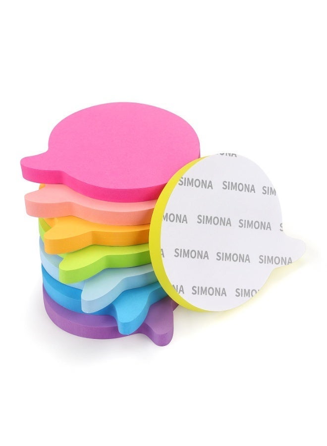 Noorly 8 Pads Bubble Sticky Notes, Bright Colorful Sticky Pad Self-Sticky Note 8 Pads - Image 2