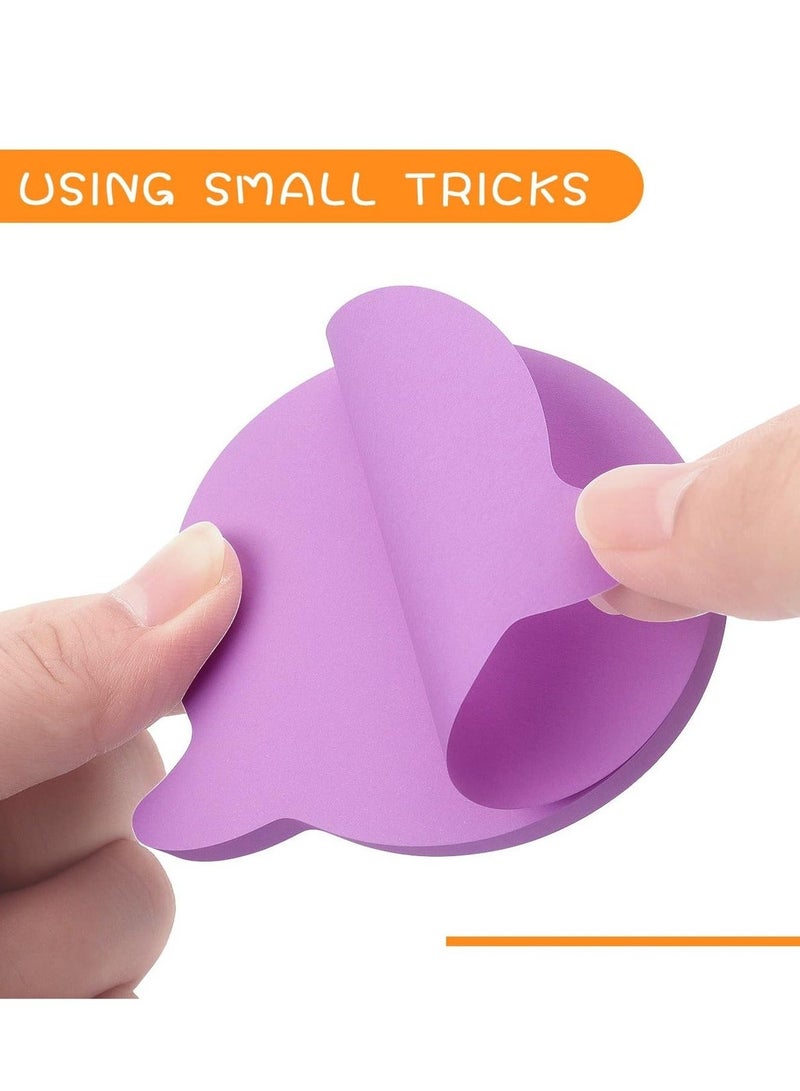 Noorly 8 Pads Bubble Sticky Notes, Bright Colorful Sticky Pad Self-Sticky Note 8 Pads - Image 3
