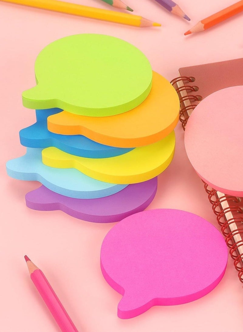 Noorly 8 Pads Bubble Sticky Notes, Bright Colorful Sticky Pad Self-Sticky Note 8 Pads - Image 5
