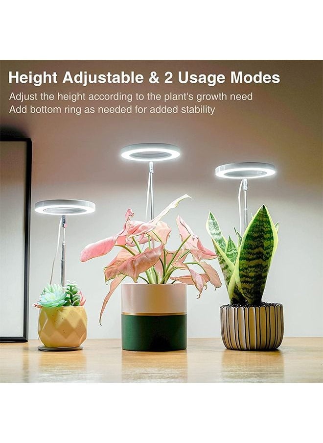 Generic - Plant Full Spectrum Grow Lights for Indoor Plants with Stand Height Adjustable Auto Timer 9 Dimmable Levels Red Blue White - Image 1