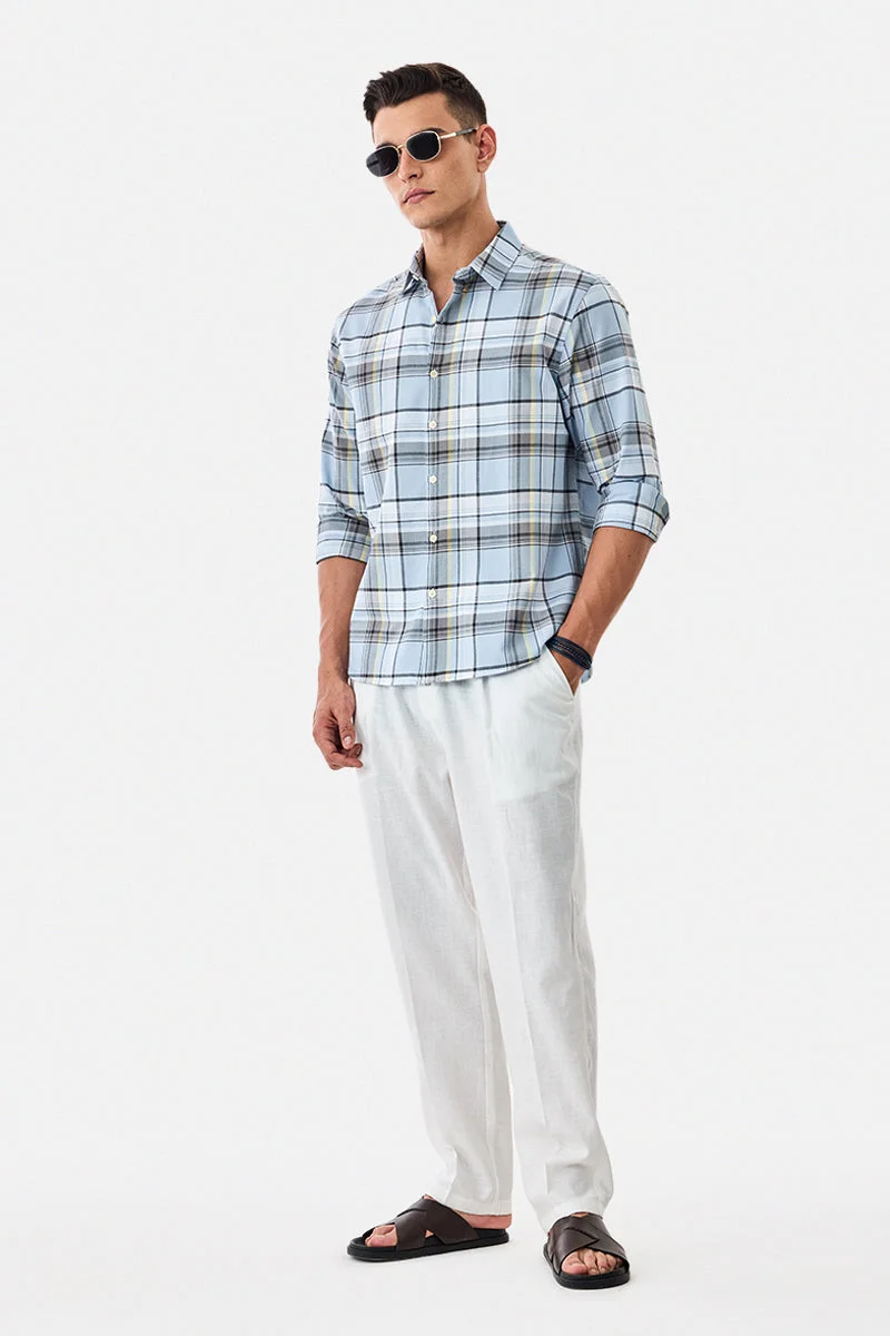 SNITCH Regular Fit 100% Cotton Plaid Shirt