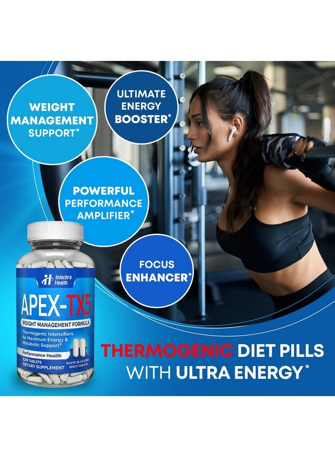 APEX-TX5 APEX-TX5 Weight Management Dietary Supplement 120 White Blue Red Speck Tablets Manufactured in the USA Highest Professional Quality - Image 5