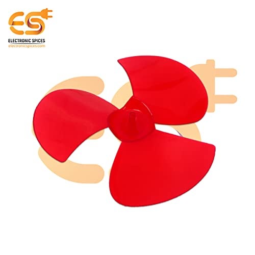 Electronicspices Electronic Spices 150mm Diameter 3 Blade Nylon Glass Fiber Build Fan Propeller for 12v Ccw Dc Motor Pack of 5pcs - Image 4