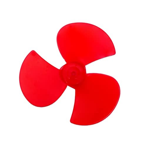 Electronicspices Electronic Spices 150mm Diameter 3 Blade Nylon Glass Fiber Build Fan Propeller for 12v Ccw Dc Motor Pack of 5pcs - Image 1