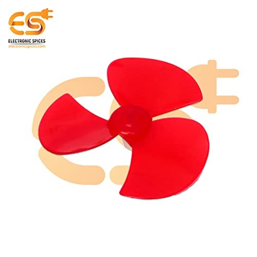 Electronicspices Electronic Spices 150mm Diameter 3 Blade Nylon Glass Fiber Build Fan Propeller for 12v Ccw Dc Motor Pack of 5pcs - Image 3