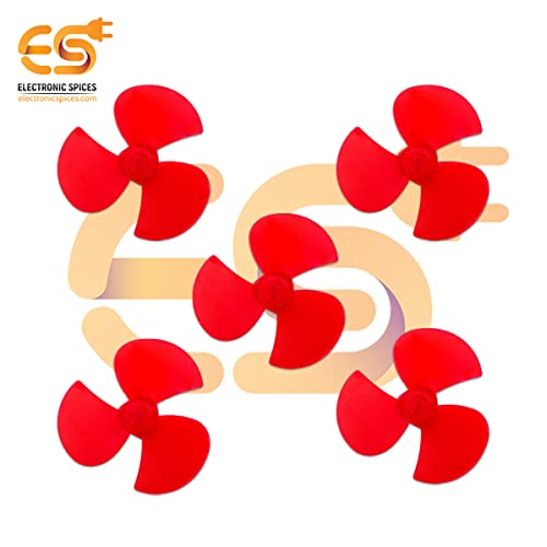 Electronicspices Electronic Spices 150mm Diameter 3 Blade Nylon Glass Fiber Build Fan Propeller for 12v Ccw Dc Motor Pack of 5pcs - Image 5