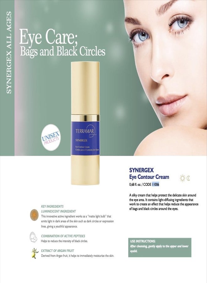 Terramar SYNERGEX Eye Contour Cream - Reduces Dark Circles, Smooths Fine Lines & Wrinkles, Hydrating Firming Anti-Aging Cream for Eyes - Image 2