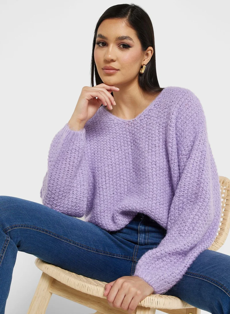 VERO MODA V-Neck Knitted Sweater