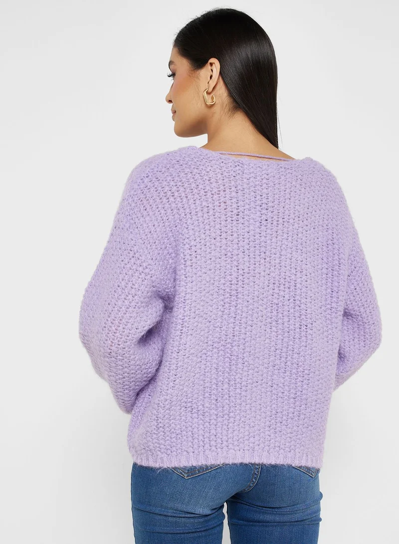 VERO MODA V-Neck Knitted Sweater