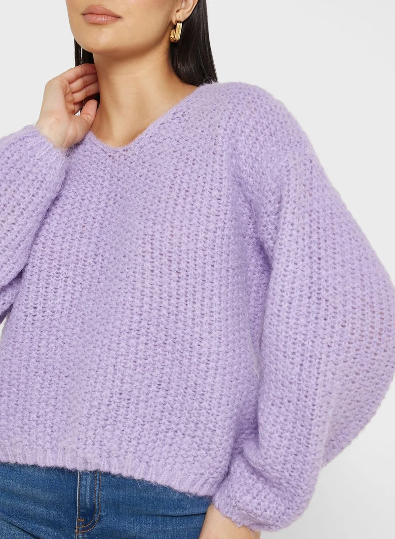VERO MODA V-Neck Knitted Sweater