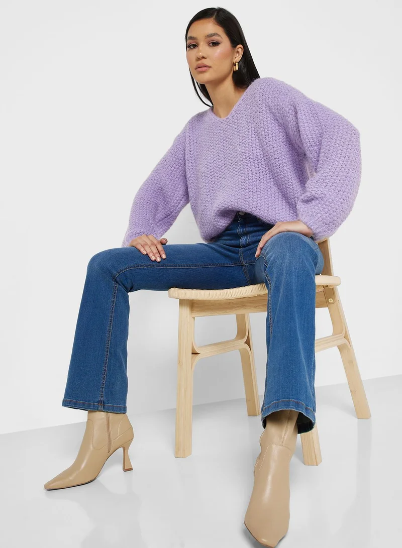 VERO MODA V-Neck Knitted Sweater