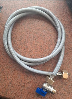 Generic 2.5 meter hose for washing machines, stainless and Teflon gaskets and elbow set  - Image 4