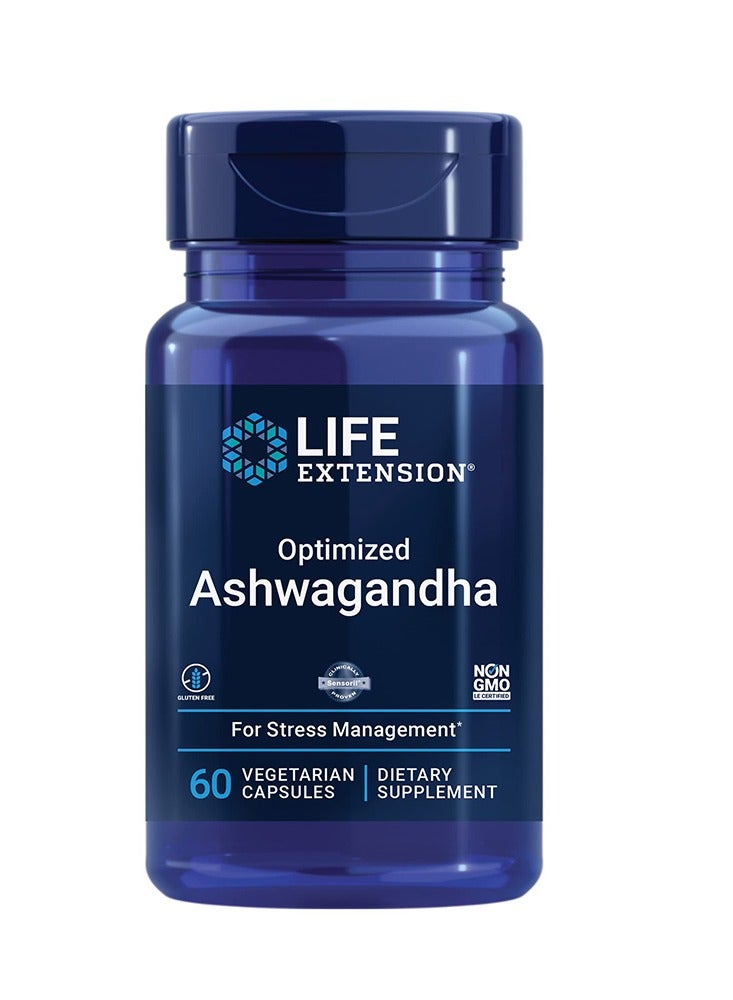 Life Extension Optimized Ashwagandha, 60 Veggie Capsules