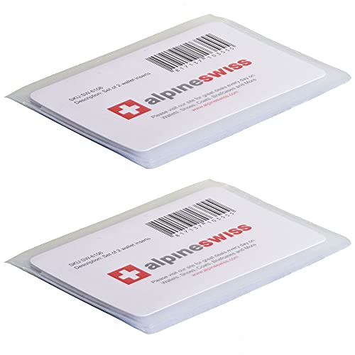 Alpine Swiss Set of 2 Plastic Wallet Inserts 6 Page Card Holder Picture Windows - Image 5