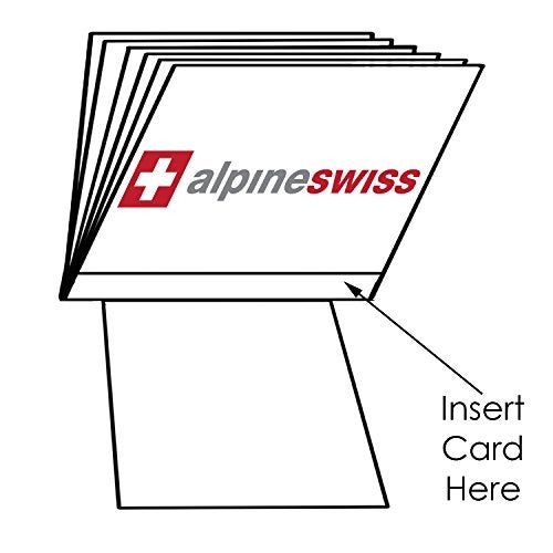 Alpine Swiss Set of 2 Plastic Wallet Inserts 6 Page Card Holder Picture Windows - Image 4