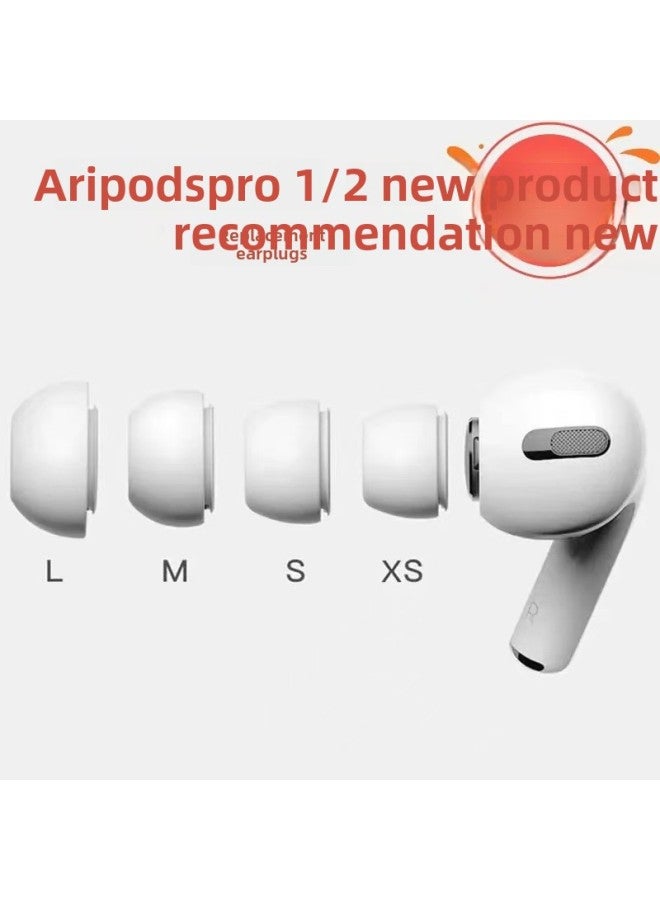 Suitable For Apple Airpods Pro1/2 Earplug Ear Cap Apple Replacement Ear Cap Apple Third Generation/fifth Generation Ear-Color:White With Pressure Relief Hole (m)-Applicable Models:Airpods Pro1/2 - Image 2